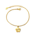 Damen Armband mit floralem Anhänger und funkelnden Akzenten Shop Nory