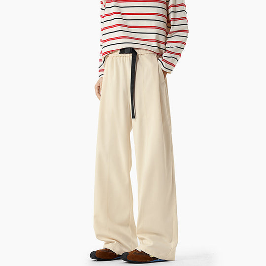 Herren Extraweite Drapierte Wide‑Leg‑Hose aus schwerfallendem Jersey mit Tunnelzugbund und Bundfalten Shop Nory