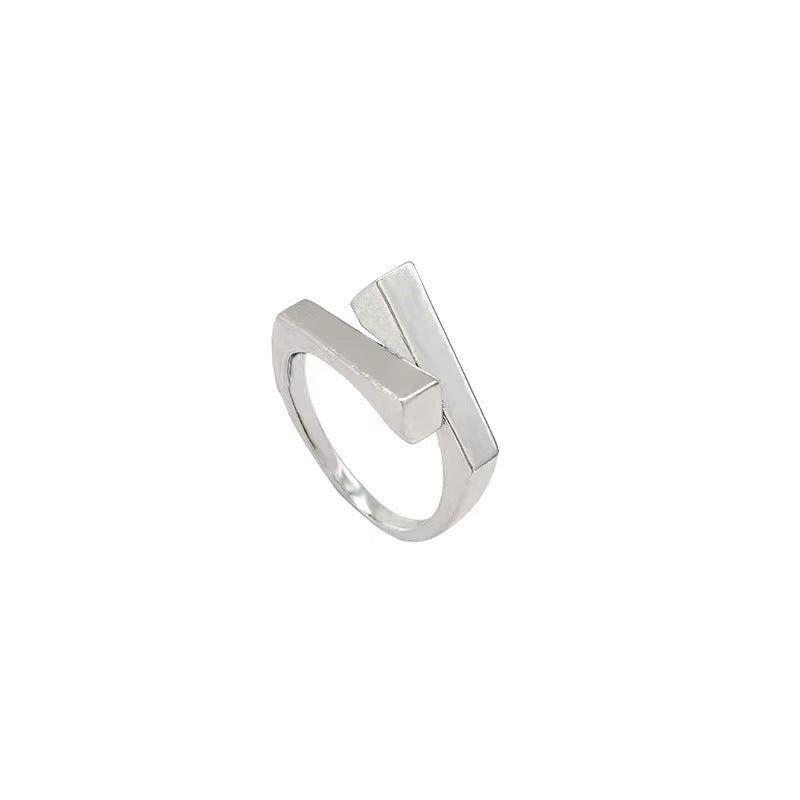 Damen modern gestalteter geometrischer Ring Shop Nory