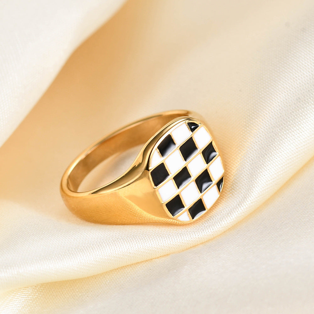 Herren Siegelring mit modernem, zweifarbigem Design Shop Nory
