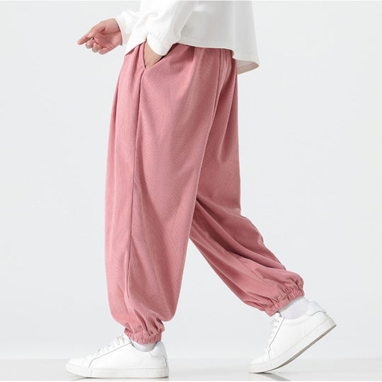 Herren Weite Cordhose im Ballon-Schnitt mit Tunnelzug und elastischem Bündchen Shop Nory
