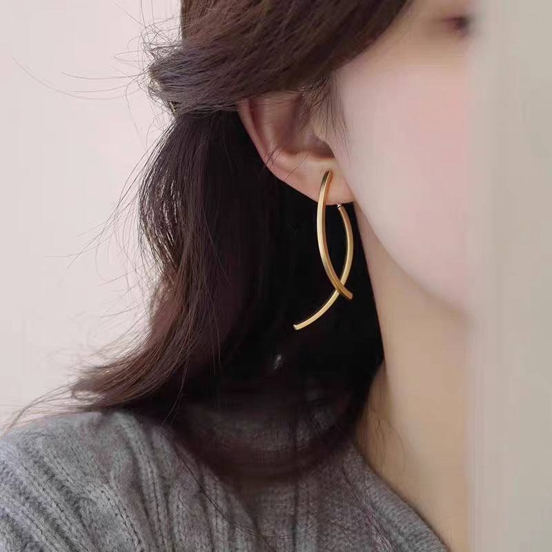 Frauen Skulpturale Offene Rahmen Ohrringe Shop Nory
