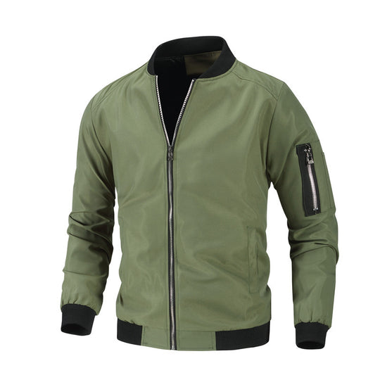 Herren Modische Bomberjacke mit seitlichen Reißverschlusstaschen Shop Nory