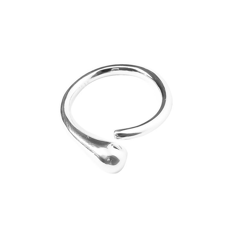Damenring mit geschwungenem Design und funkelndem Stein Shop Nory