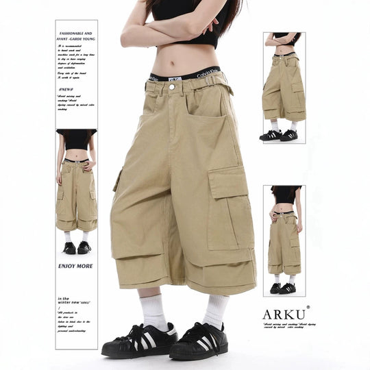 Damen Trendige Cargo-Shorts Shop Nory