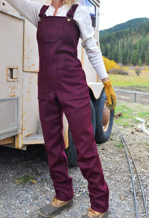 Damen Robuste Workwear-Latzhose aus Canvas mit verstellbaren Trägern und geradem Bein Shop Nory