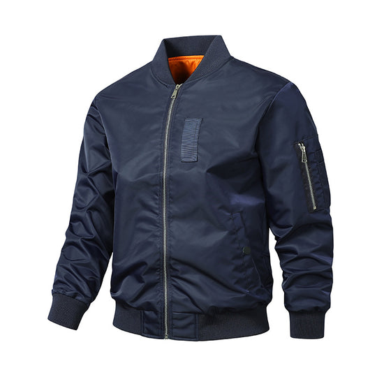 Herren Urbaner Nylon-Bomber mit Utility-Ärmeltasche und leichter Thermoisolierung Shop Nory