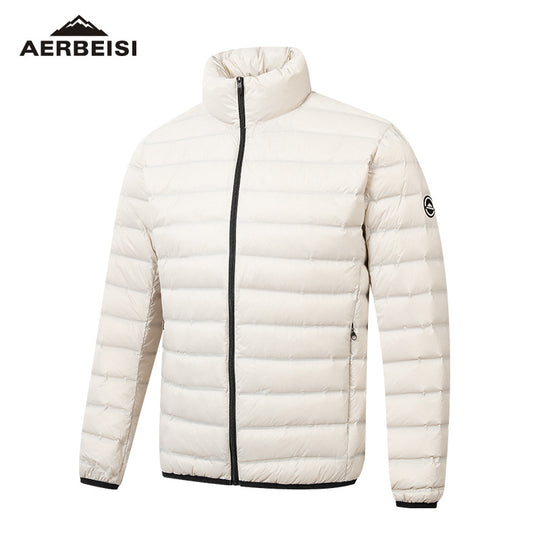 Herren ultraleichte Stepp-Daunenjacke mit Stehkragen Shop Nory