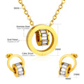 Damen Schmuckset mit eleganten Zirkonia-Elementen und modernem Design Shop Nory