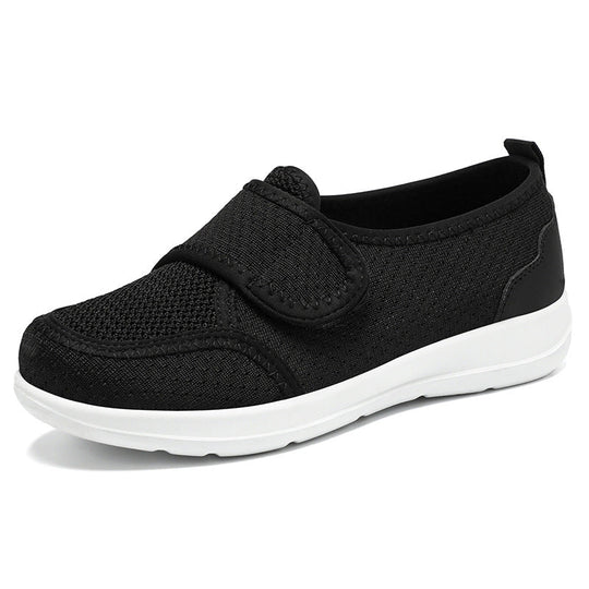 Damen Slip-On Sportliche Sneakers mit verstellbarem Klettverschluss Shopnory