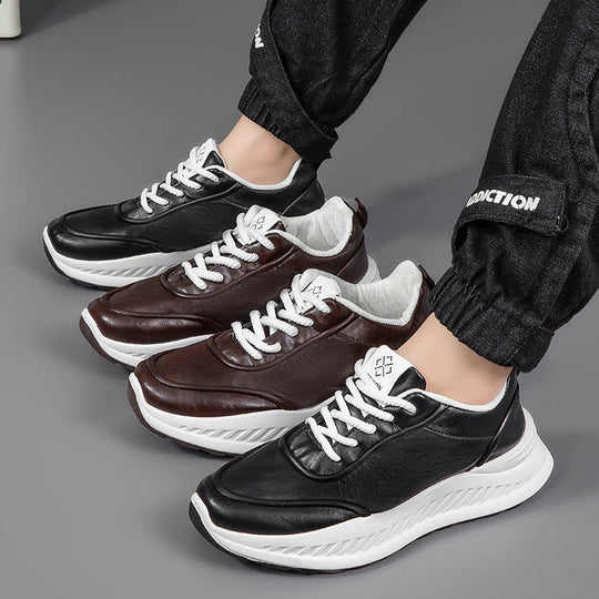 Damen Sneaker aus hochwertigem Leder mit dämpfender Sohle