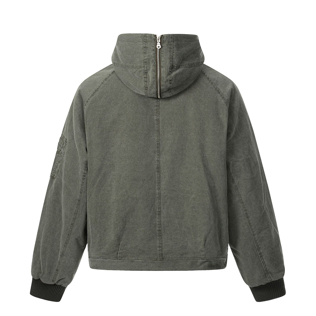 Herren Kurzjacke im Utility‑Look mit hohem Stehkragen und Kapuze Shop Nory