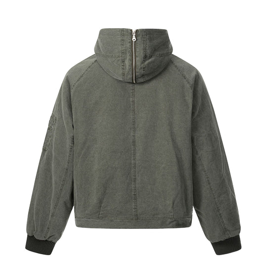 Herren Kurzjacke im Utility‑Look mit hohem Stehkragen und Kapuze Shop Nory