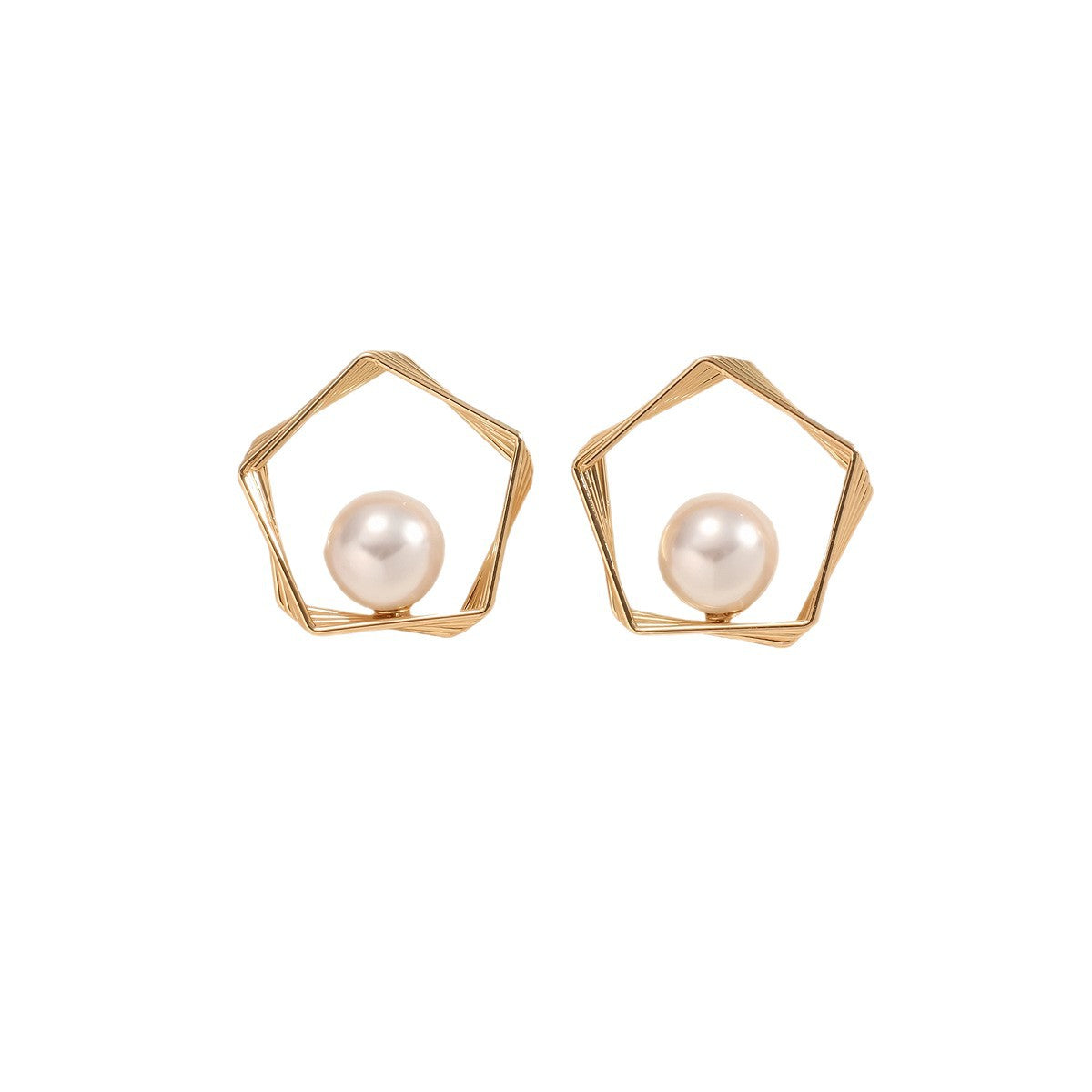 Damen Ohrringe mit eleganter Perlen- und geometrischer Form Shop Nory