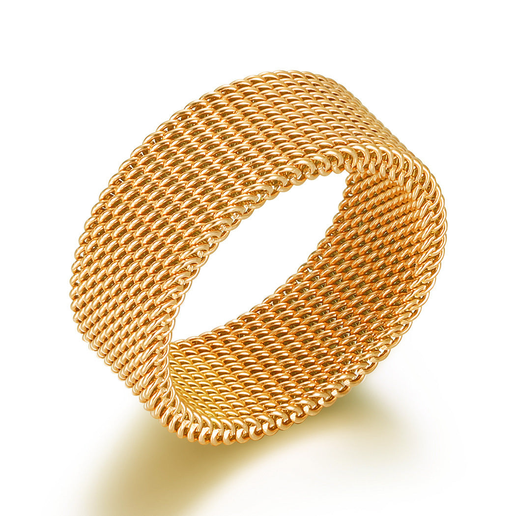 Damen Edelstahlarmband im modernen Gewebe-Design Shop Nory
