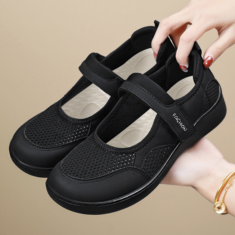 Damen Modische Sneaker mit Klettverschluss