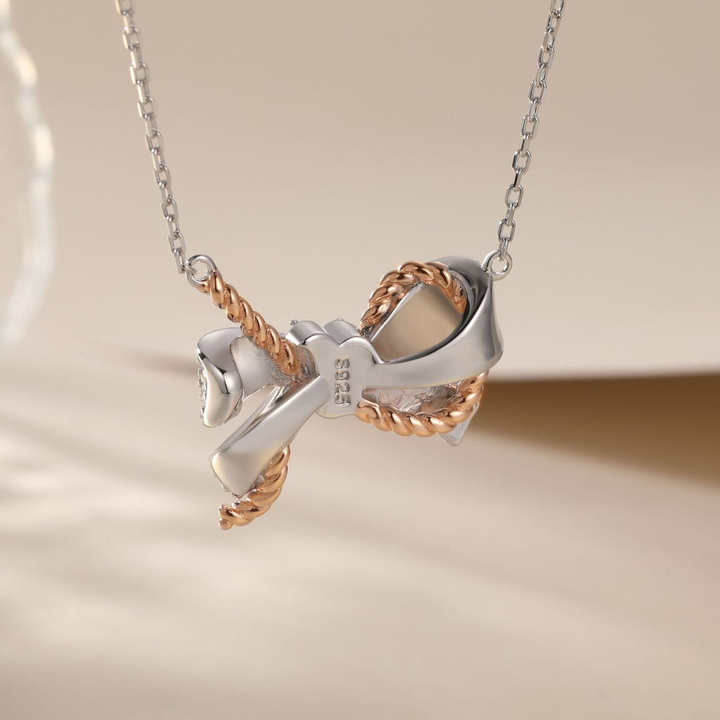 Damen Halskette mit elegantem Schleifen-Design Shop Nory