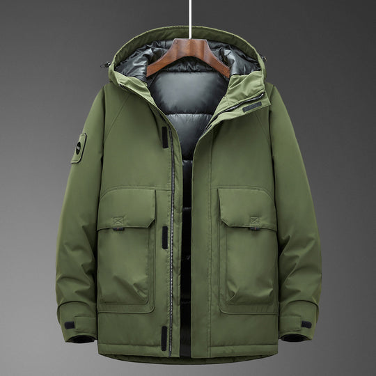 Herren Technischer Parka mit wasserdichter Softshell-Außenhülle und gesteppter Thermoisolierung Shop Nory