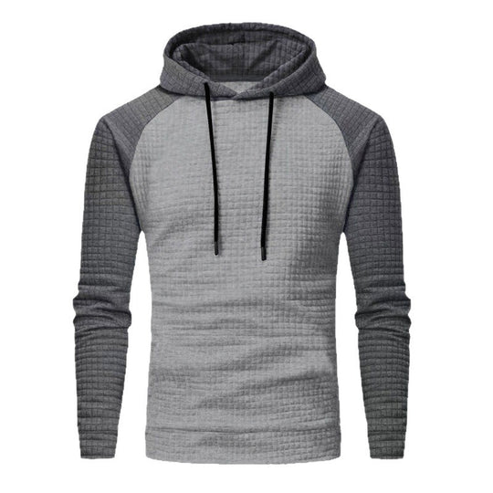 Herren nan gesteppter Kapuzenpullover mit Raglanärmeln und Waffelstruktur Shop Nory