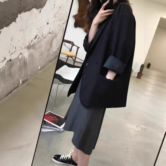 Damen Oversized Blazer mit doppelter Knopfleiste Shop Nory