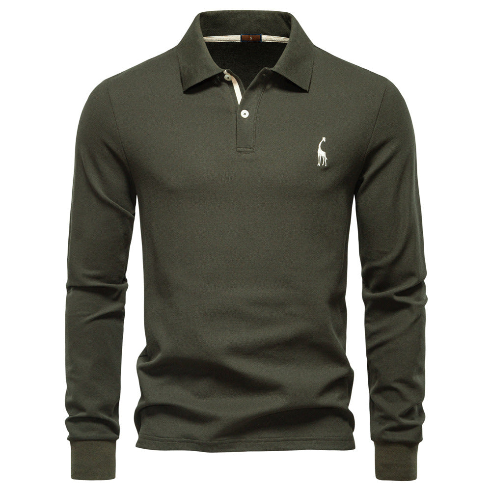 Herren Poloshirt mit klassischer Passform und kontrastierendem Kragen