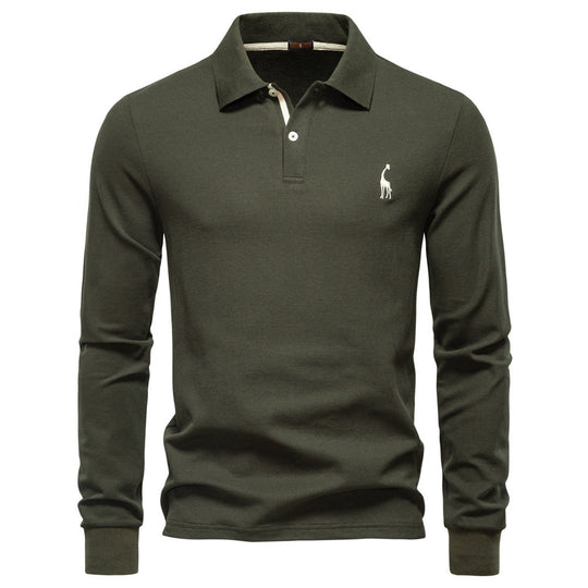 Herren Poloshirt mit klassischer Passform und kontrastierendem Kragen