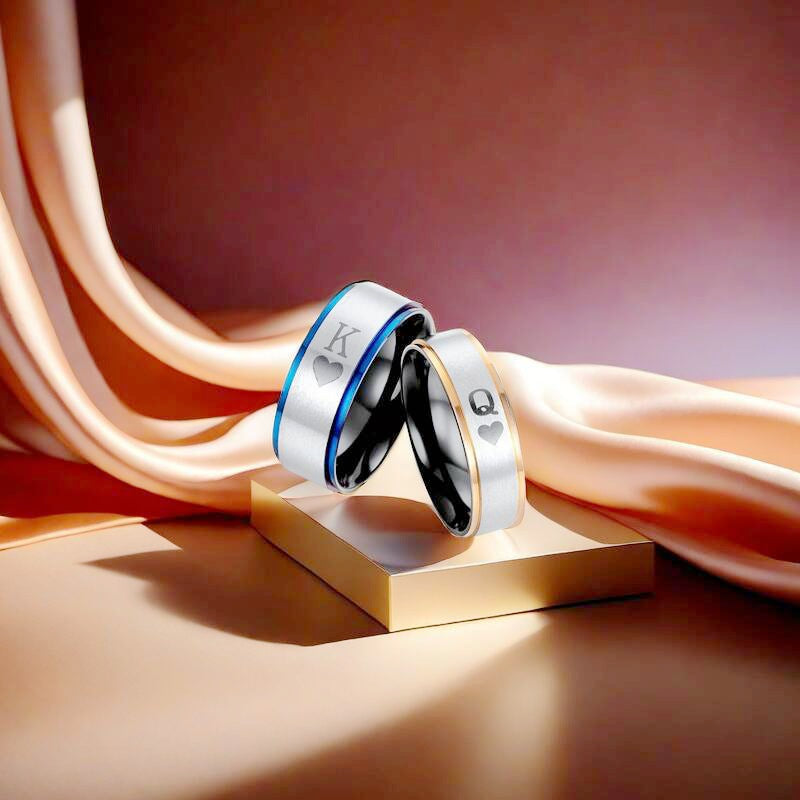 Herren Ring mit eleganter zweifarbiger Beschichtung und einzigartiger Gravur Shop Nory
