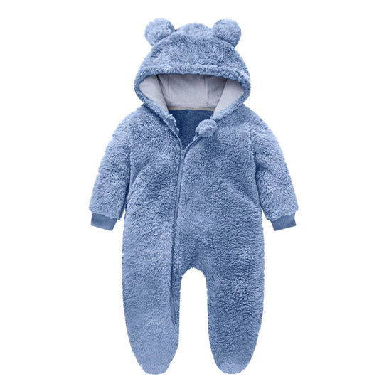 Kleinkind Fleece Overall mit Bärenohren