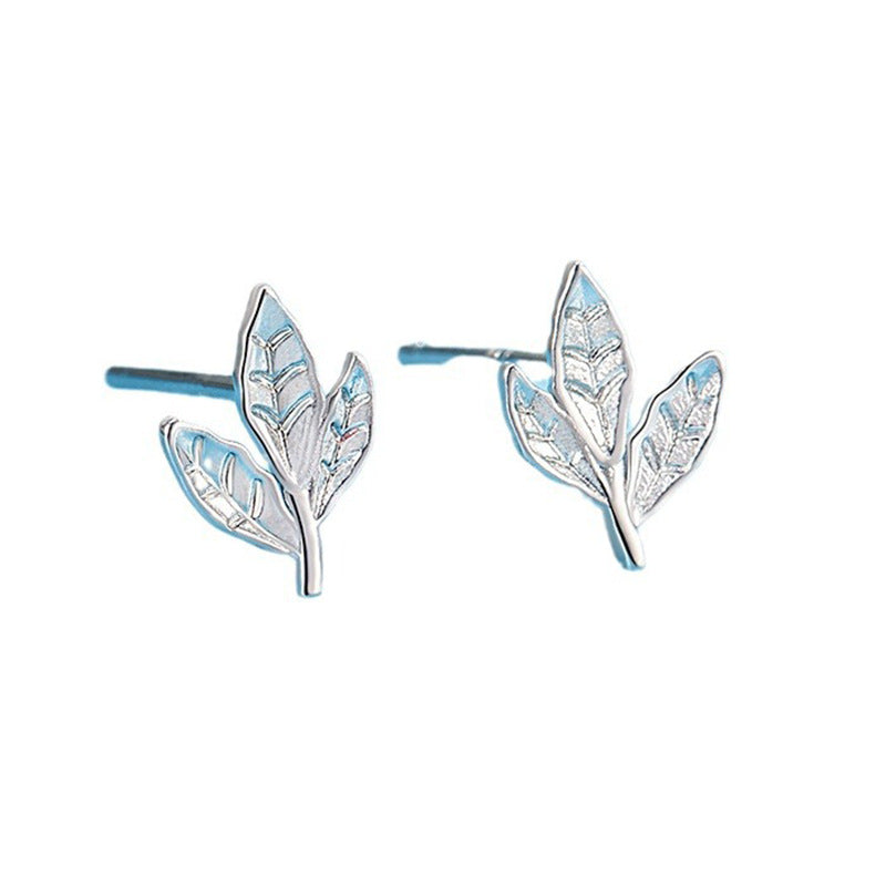 Damen Ohrstecker im filigranen Blattdesign Shop Nory