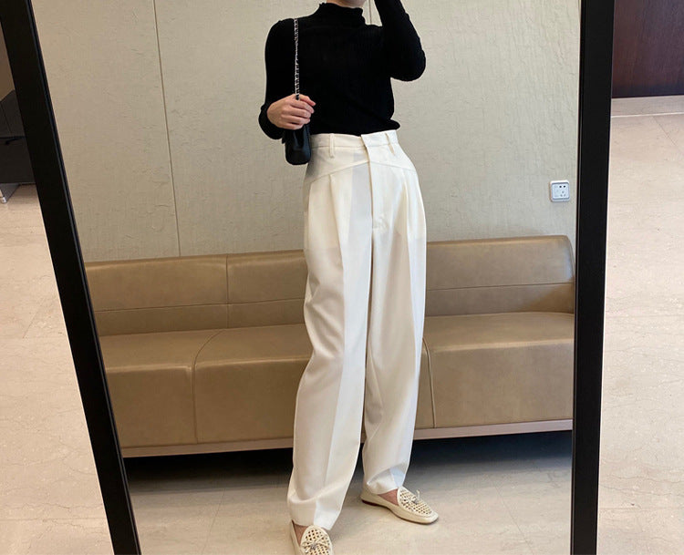 Damen Weit geschnittene High-Waist-Hose Shop Nory