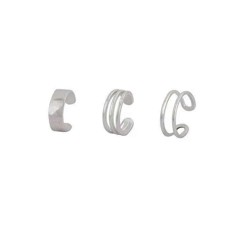 Damen Ring-Set mit minimalistischen Designs und elegantem Silber-Finish Shop Nory