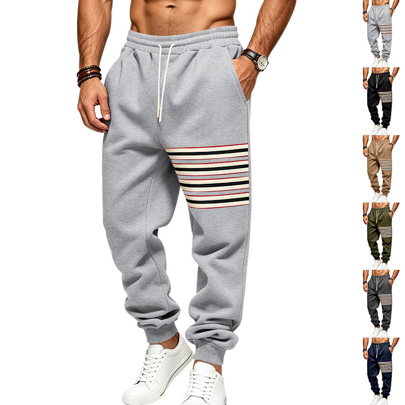 Herren Sportliche Jogginghose mit seitlichem Streifenpanel und Kordelzug Shop Nory