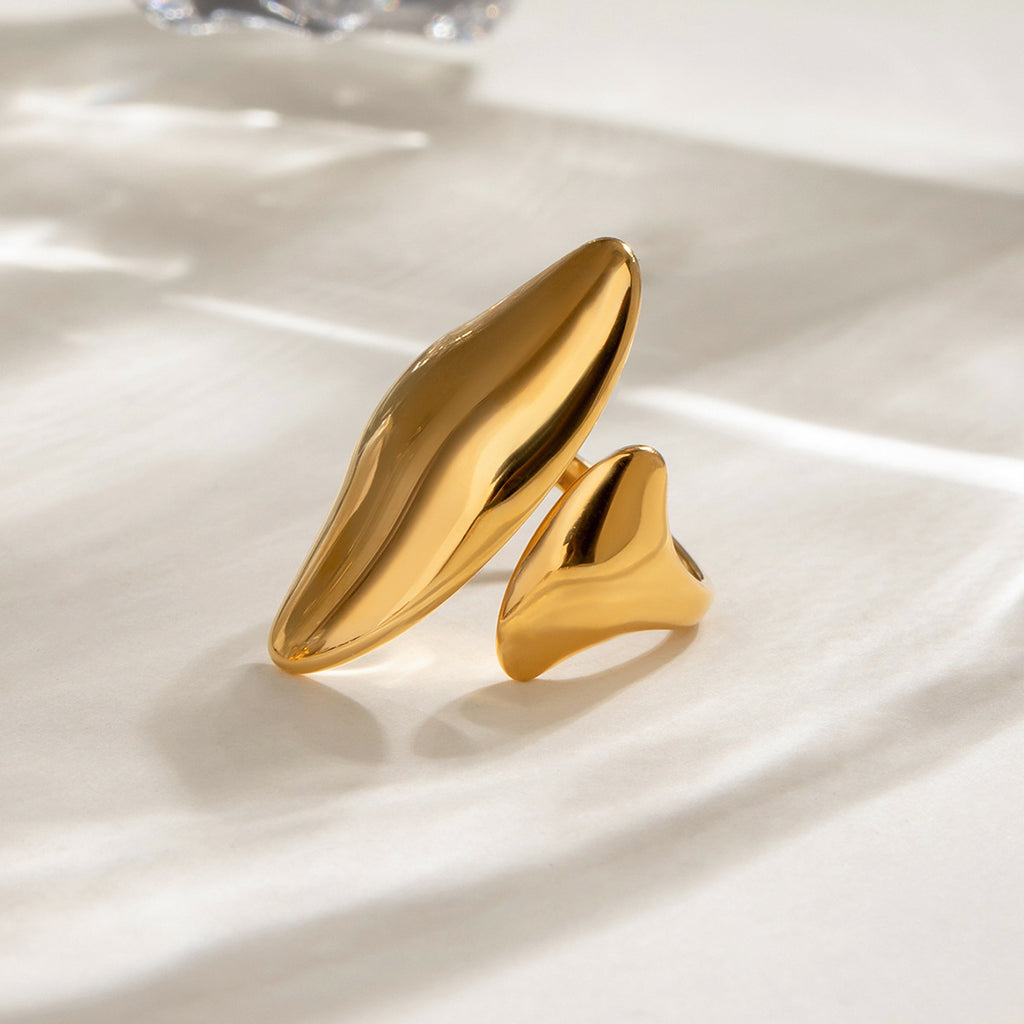 Damen eleganter Ring aus hypoallergenem und wasserfestem Edelstahl Shop Nory