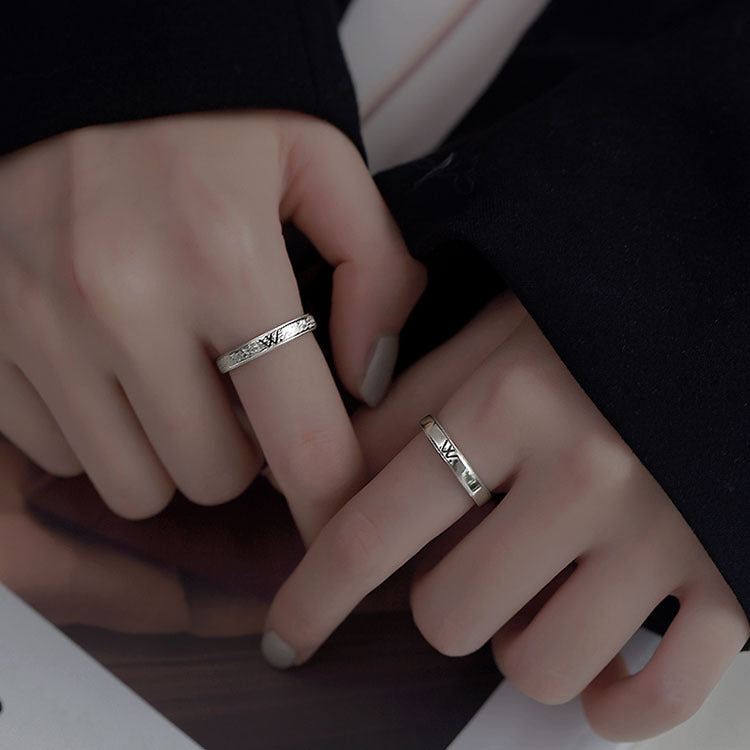 Damen filigraner Silberschmuckring mit elegantem Reliefdesign Shop Nory