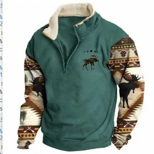 Herren Modischer Hoodie mit Kapuze und maritimem Druck Shop Nory
