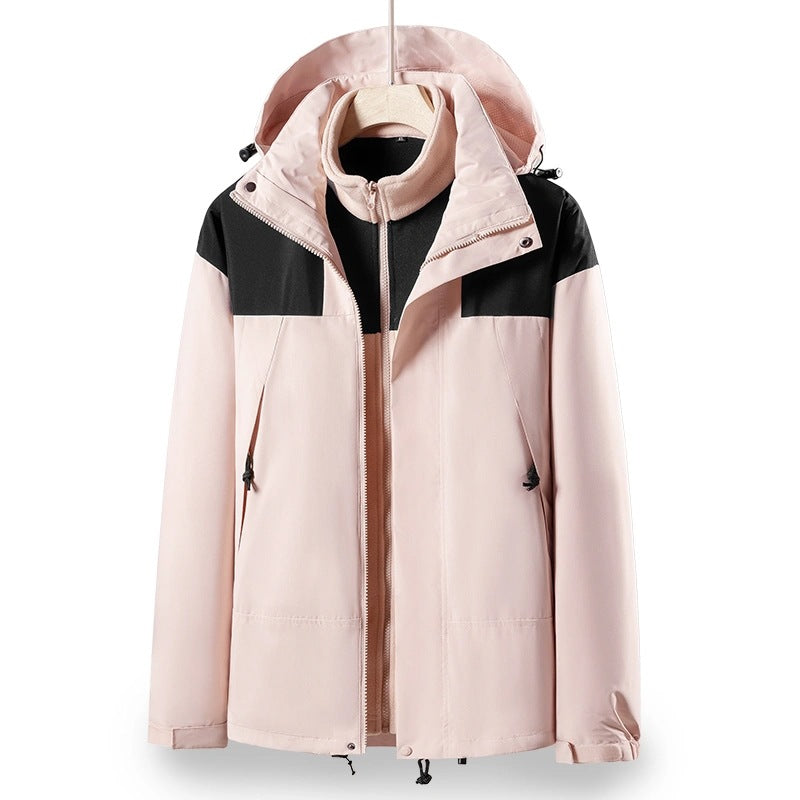 Herren 2‑in‑1 Softshell‑Fleece Hybridjacke mit abnehmbarer Kapuze Shop Nory