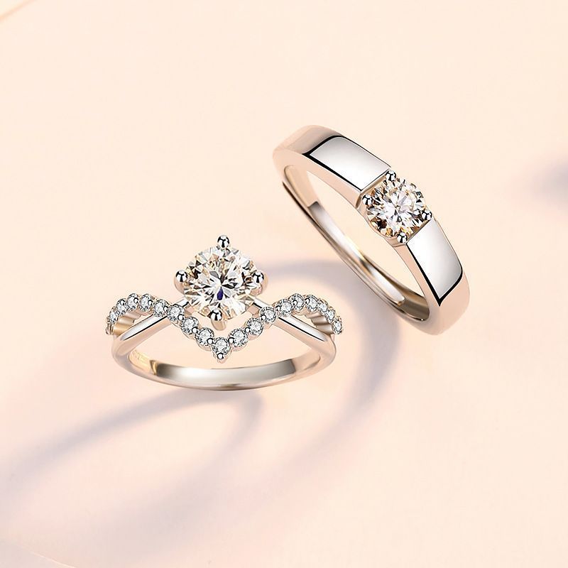 Damen Verlobungsring Set mit funkelndem Zirkonia Shop Nory