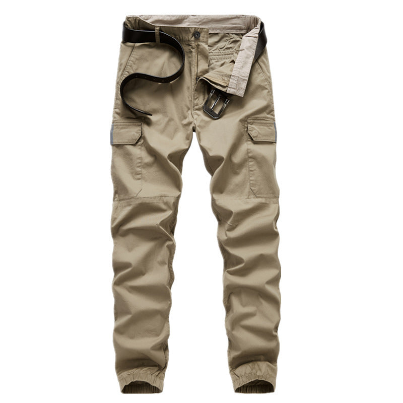 Herren Cargo-Joggerhose mit elastischem Beinbund, Knieeinsatz und Multifunktions-Taschen Shop Nory