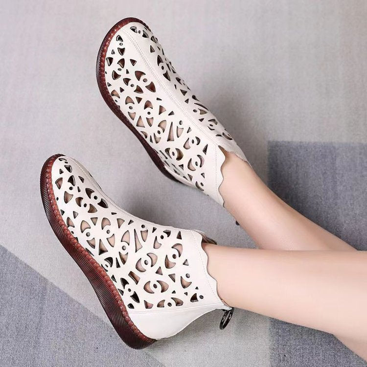 Damen Elegante und atmungsaktive Ankle Boots mit Cut-Out Design