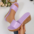 Damen Komfortable Keil-Sandalen mit breitem Riemen