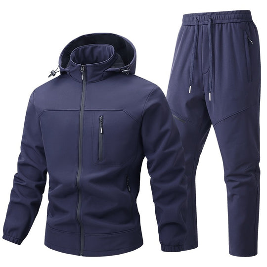 Herren Funktionale Sportjacke mit Kapuze und Jogginghose Shop Nory