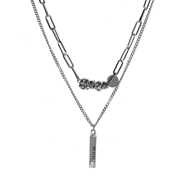 Damen elegante Halskette mit einzigartigem Gravuranhänger Shop Nory