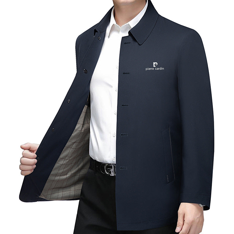 Herren Kurzmantel mit minimalistischer Optik und kariertem Innenfutter Shop Nory