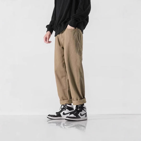 Herren Lässige Weitgeschnittene Chino-Hose Shop Nory