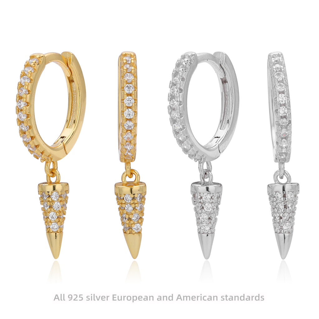 Damen Ohrhänger mit elegantem Zirkon-Design und modernem Anhänger Shop Nory