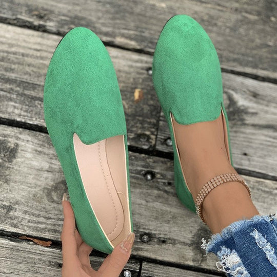 Damen Mokassins aus hochwertigem Wildleder mit elegantem Schnitt