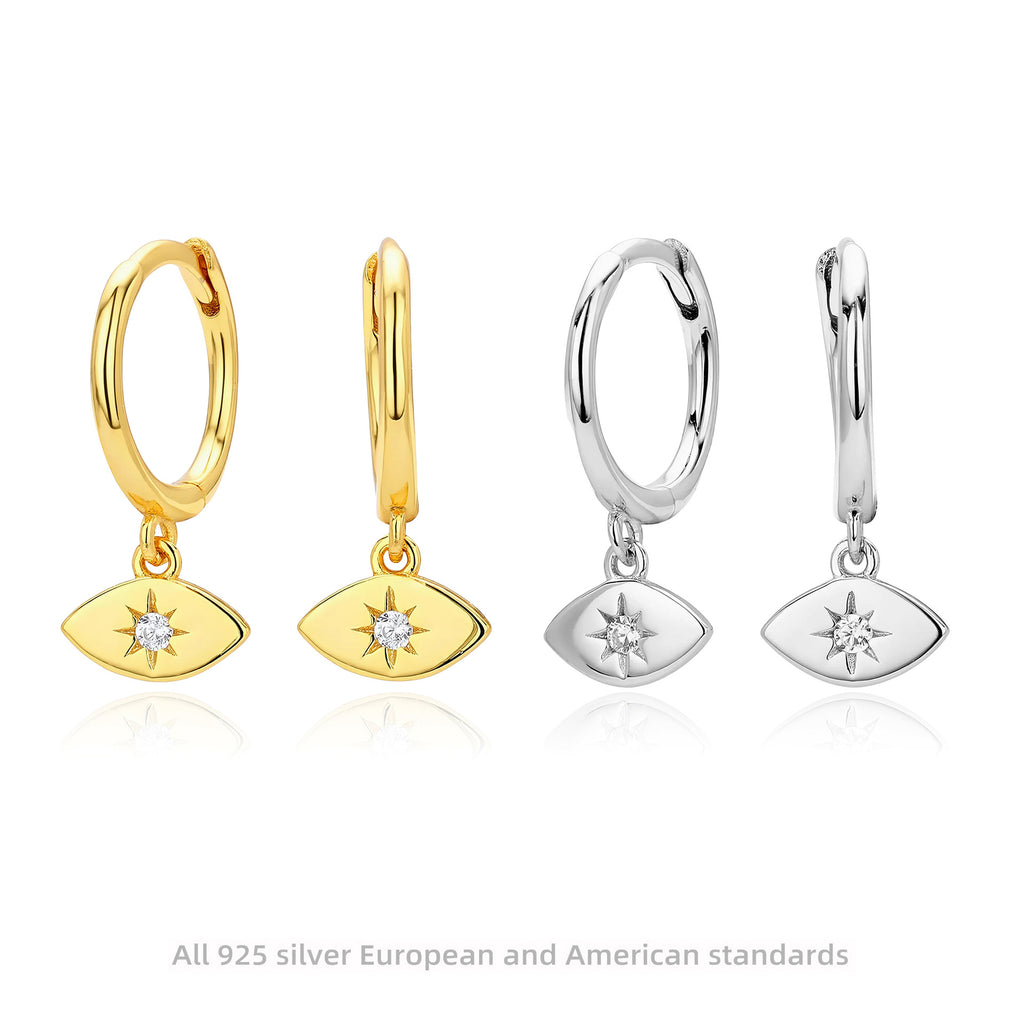 Damen Ohrhänger mit schützendem Augenanhänger aus 925 Sterling Silber Shop Nory