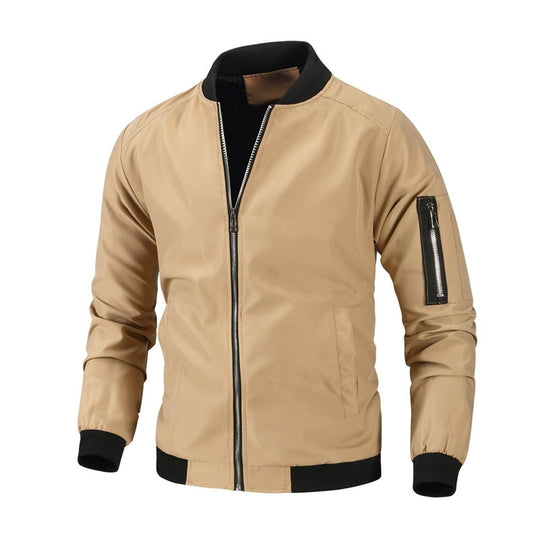Herren Modische Bomberjacke mit seitlichen Reißverschlusstaschen Shop Nory