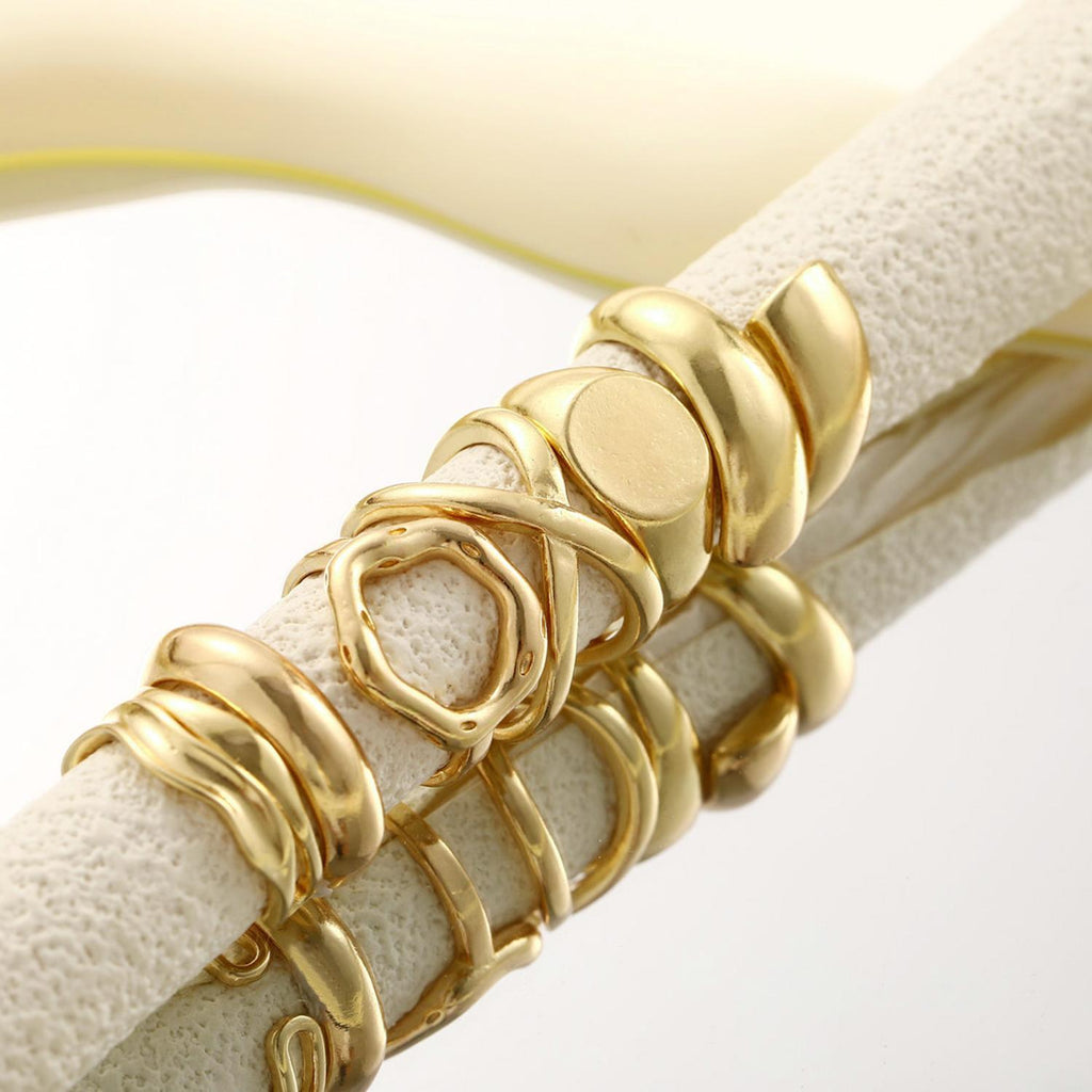 Damen modisches Ring-Set mit kreativen Oberflächen Shop Nory