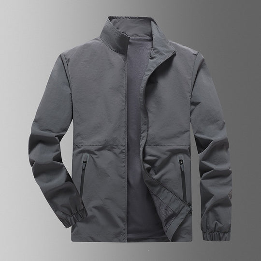 Herren Leichte Windjacke mit hohem Kragen Shop Nory